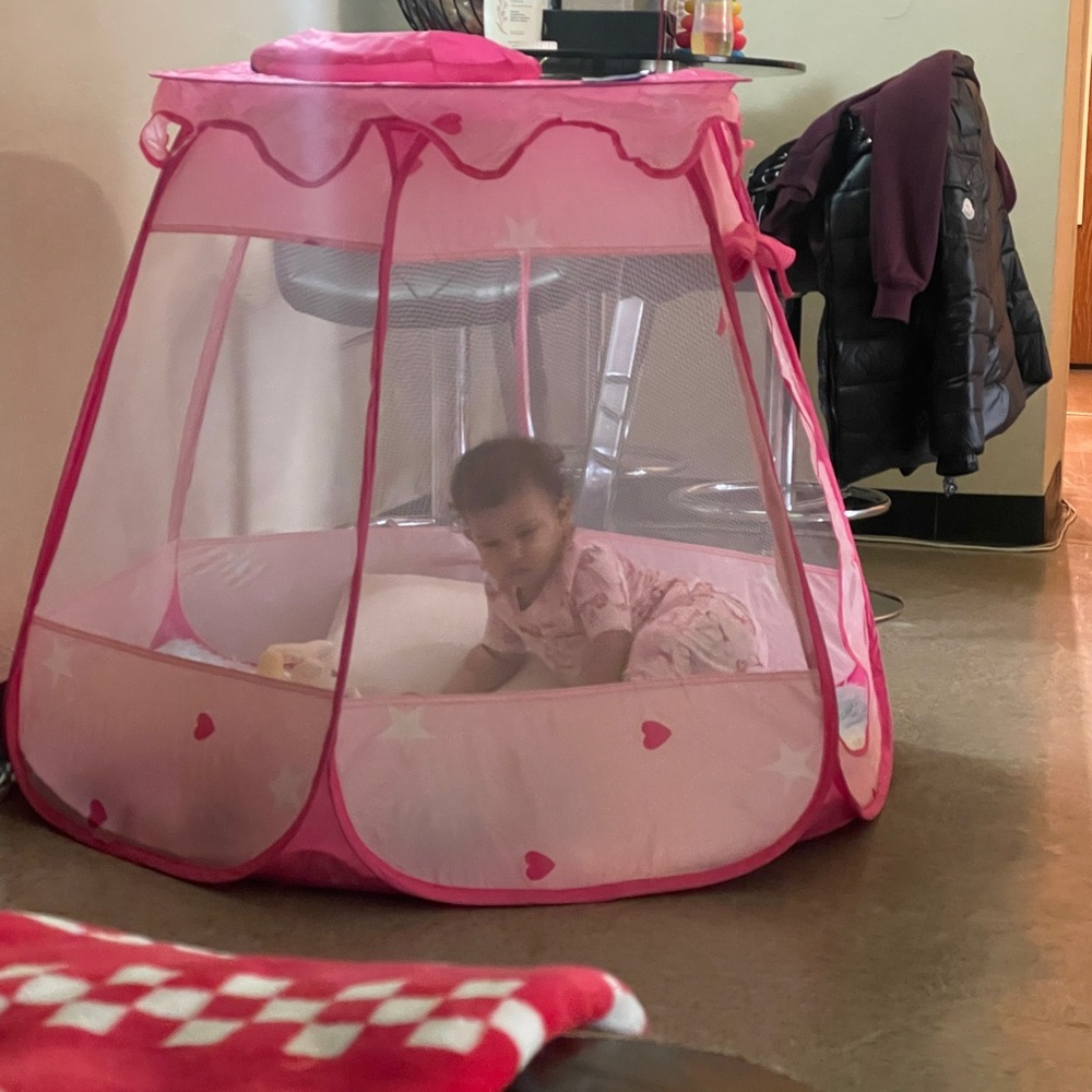 Pink Play Tent for babies girl